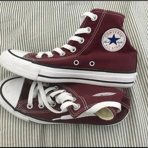 Maroon Hi-Top All-Star Converse